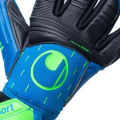 Guante Uhlsport Speed Contact Aquasoft HN -Futbol Tienda guante uhlsport super contact aquasoft hn pacific blue black fluor green 4