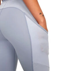 Malla Nike Pro Dri-Fit 7/8 Mujer -Futbol Tienda malla nike pro dri fit78 mujer indigo haze oxygen purple gridiron 3