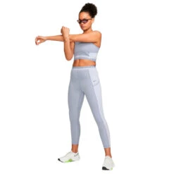 Malla Nike Pro Dri-Fit 7/8 Mujer -Futbol Tienda malla nike pro dri fit78 mujer indigo haze oxygen purple gridiron 4