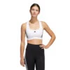 Sujetador Adidas Powerreact Training Medium Support 3 Stripes Mujer -Futbol Tienda sujetador adidas powerreact training medium support 3 stripes mujer white 0