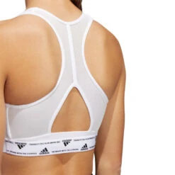 Sujetador Adidas Powerreact Training Medium Support 3 Stripes Mujer -Futbol Tienda sujetador adidas powerreact training medium support 3 stripes mujer white 3