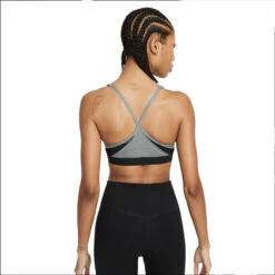 Sujetador Nike Indy Mujer -Futbol Tienda sujetador nike indy mujer some grey pure black white 1