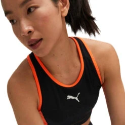 Sujetador Puma IndividualBLAZE High Neck -Futbol Tienda sujetador puma individualblaze high neck black ultra orange 1