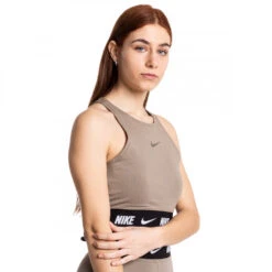 Top Nike Sportswear Crop Top Mujer -Futbol Tienda top nike nsw crop top mujer matte olive 1