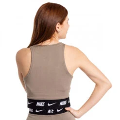 Top Nike Sportswear Crop Top Mujer -Futbol Tienda top nike nsw crop top mujer matte olive 2